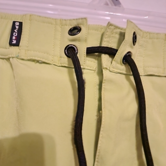 💕5 For $20 Spyder Lime Green Lined 4 Way Swim Trunks Board Shorts 8"- Sz XL - Picture 4 of 12